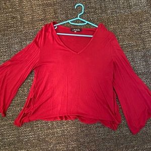 Red blouse
